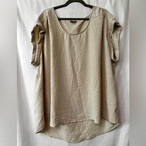 Wonderly silky top with cuffed sleeves, size 3x